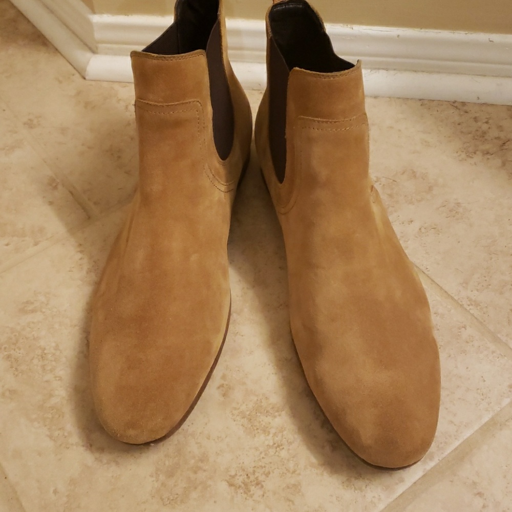 The Rail Tan Suede Chelsea Boots